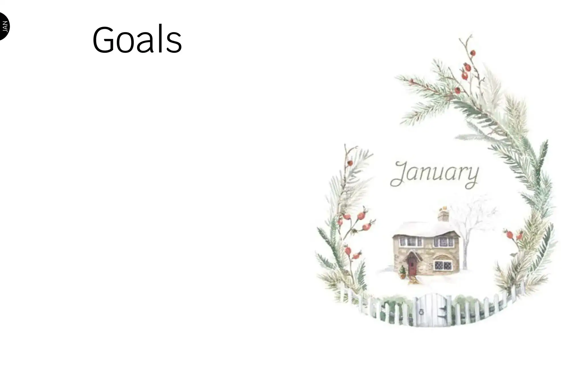 Digital Planner January Goals