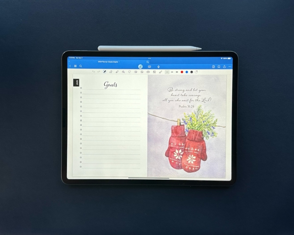 2024 Classic Digital Planner - Jan Goal Page