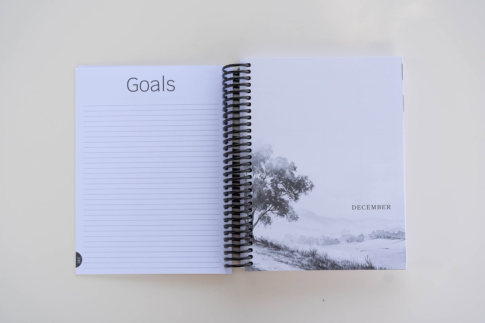 2026 Minimal December Divider Page