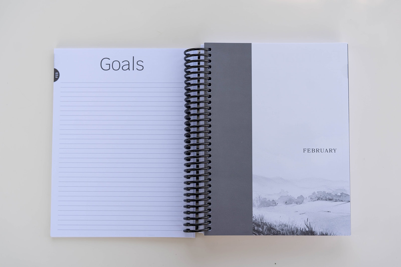 2026 Minimal February Divider Page