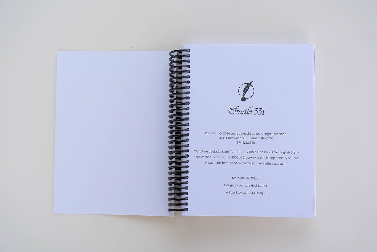 2026 Minimal Planner Title Page