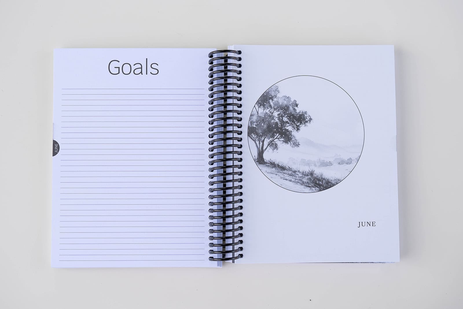 2026 Minimal June Divider Page