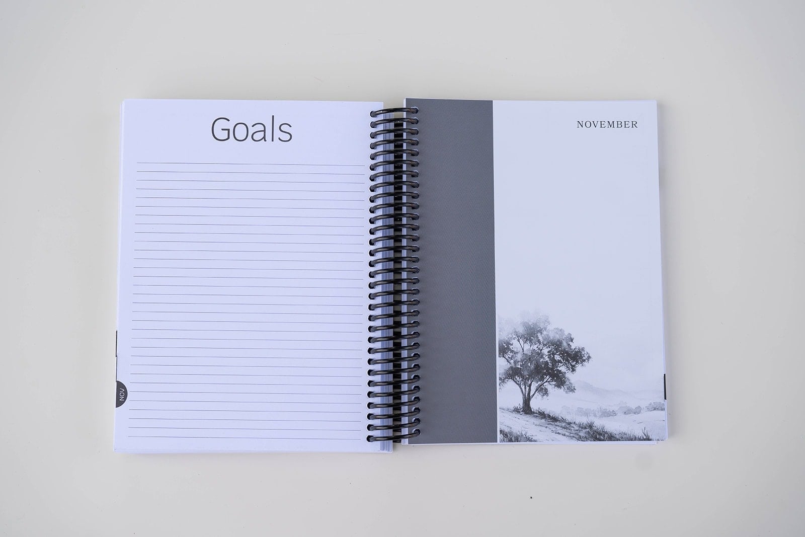 2026 Minimal November Divider Page