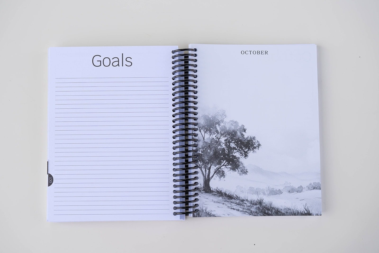 2026 Minimal October Divider Page