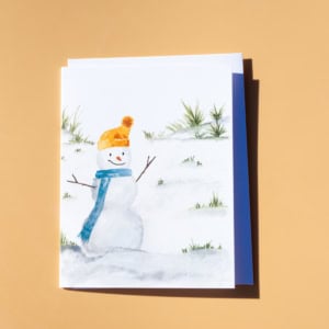 watercolor Cards snowman