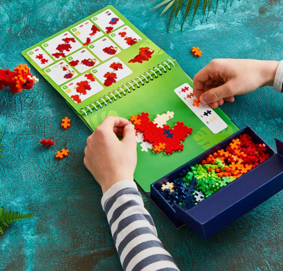 Puzzle By Number Activity Pad- Dinosaurs Play