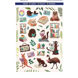Glossy Sticker Sheet- Aussie Animal Book Club
