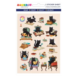 Glossy Sticker Sheet Cat Interrupted