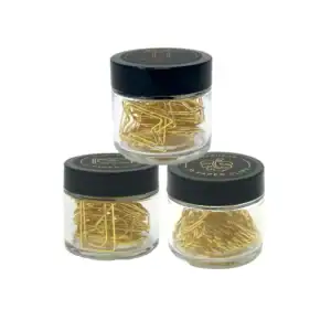 Paper Clip Gold Jars