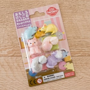 Iwako Erasers- Cat and Mouse