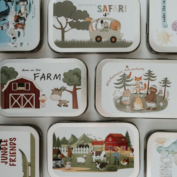 Magnetic Animal Tins